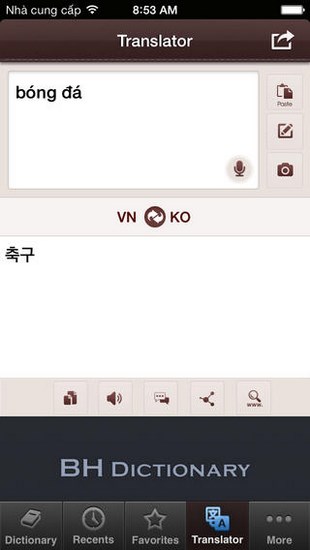 Korean Vietnamese for iOS