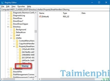 sua loi thieu tab sharing trong windows 10 folder properties 3